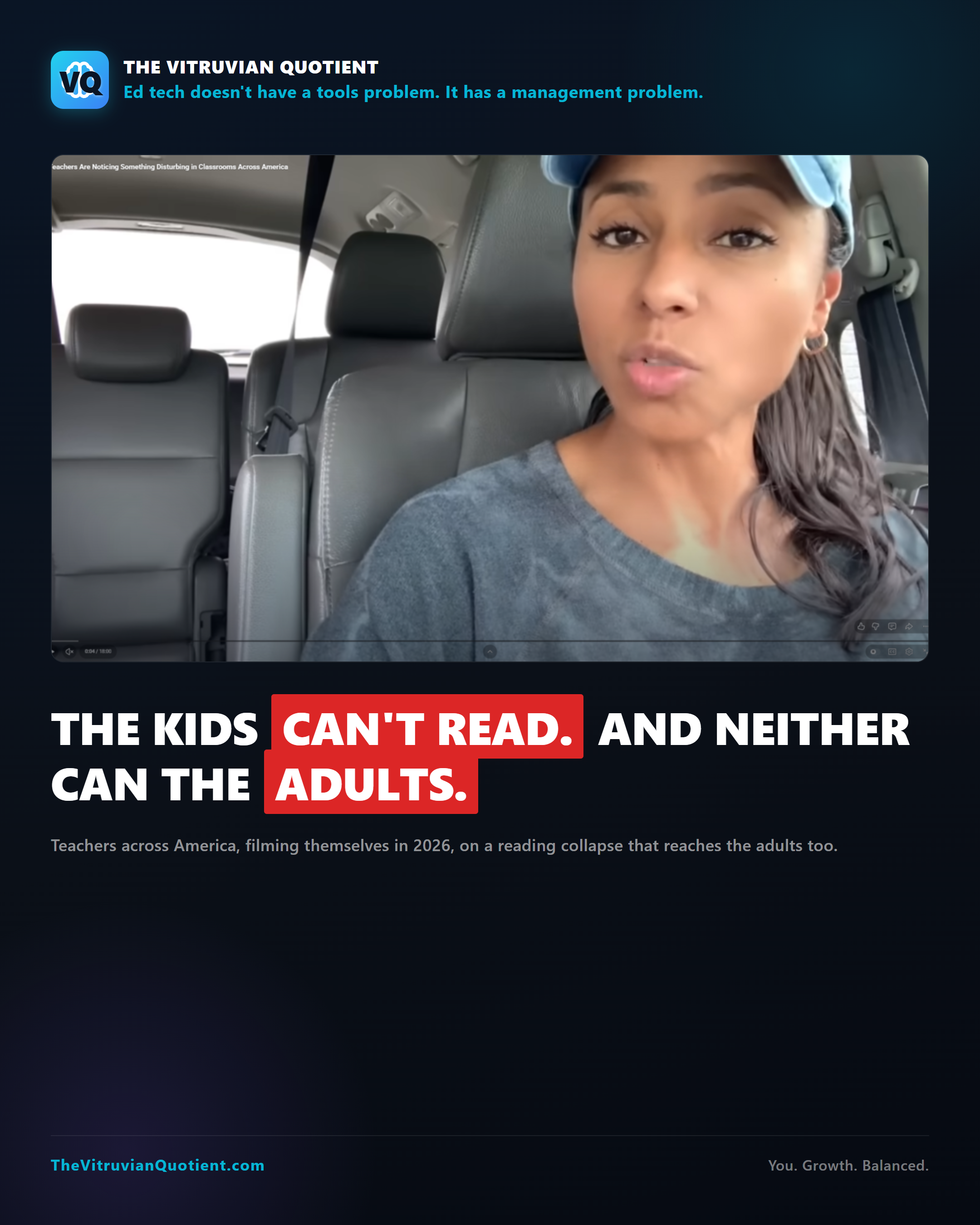 Teachers across America: the kids can't read, and neither can the adults