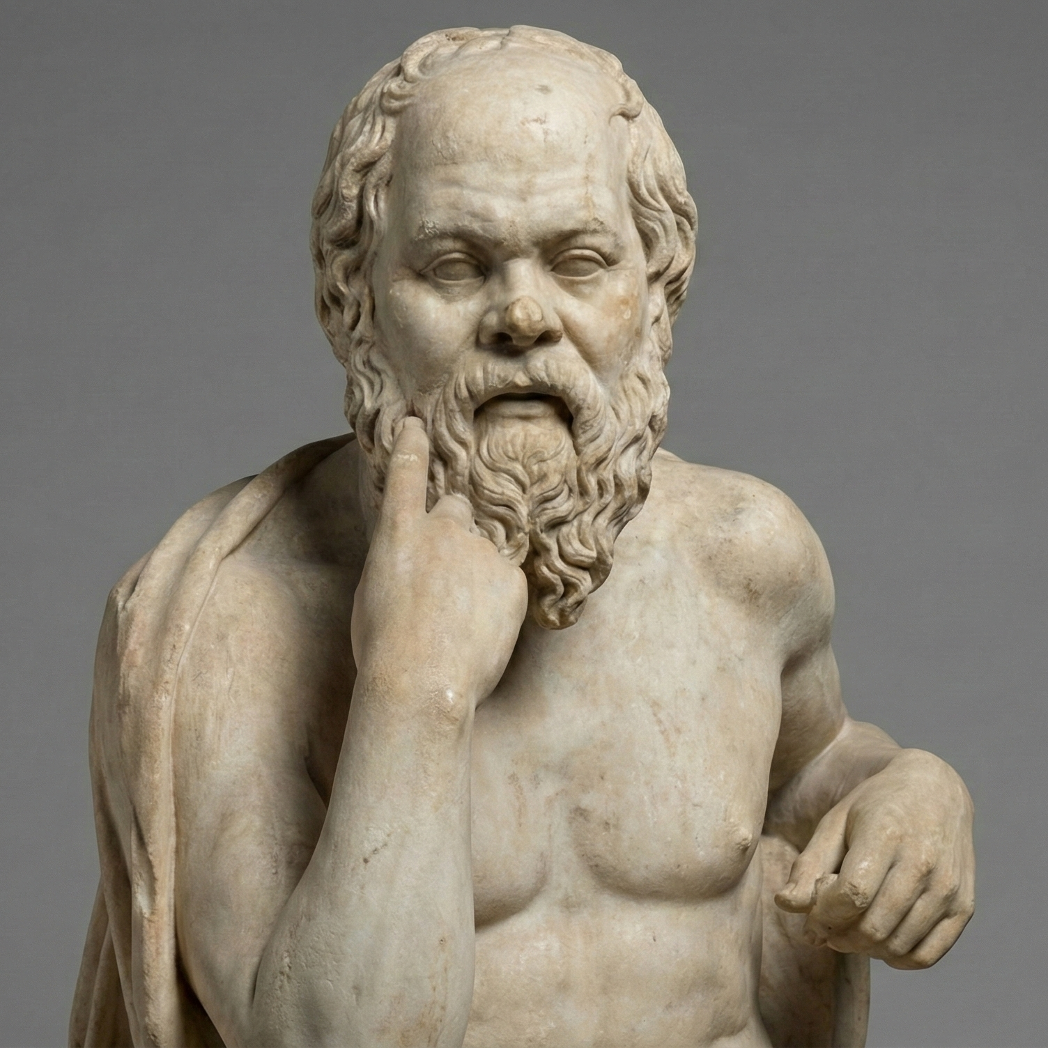 ThreatBack — Socrates marble bust mascot